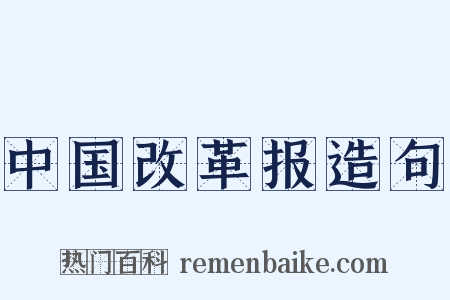 中国改革报造句是什么意思的图片